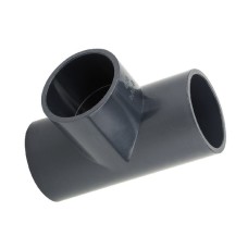 Тройник ПВХ клеевой Дн 20 90гр Ру-16 серый напорный Aquaviva