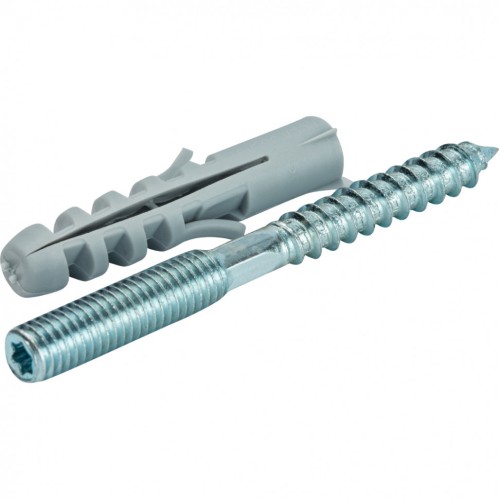 Шпилька стальная сантехническая М8х80 с дюбилем М10х50 STOUT в Уфе