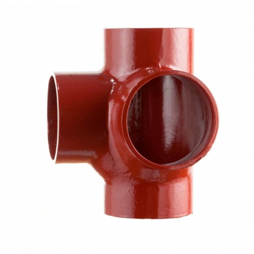 Крестовина двухплоскостная чугунная SML Ду 150-100-100 88гр безраструбная Китай в Уфе