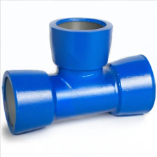 Тройник раструбный ТР Ду 200-200 45 градусов Тайтон ВЧШГ с ЦПП цинк+AL ГОСТ ISO 2531-2012