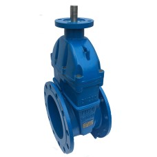 Задвижка клиновая чугунная фланцевая с обрезиненным клином и невыдвижным шпинделем AVK 06/30 AVK 200х230 мм