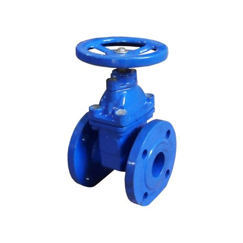 Задвижка клиновая чугунная фланцевая с обрезиненным клином с невыдвижным шпинделем под электропривод Ру 16 30ч939р Завод им. Гаджиева 150 мм