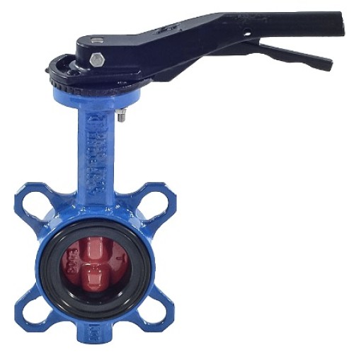 Затвор ручной с чугунным диском и рукояткой межфланцевый 1,6 МПа EPDM VPI4448 GGG50 Tecofi 50х42,5 мм в Уфе