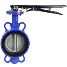 Затвор ручной с чугунным диском и рукояткой фланцевый 1,6 МПа EPDM BUV ABRA 65х112 мм