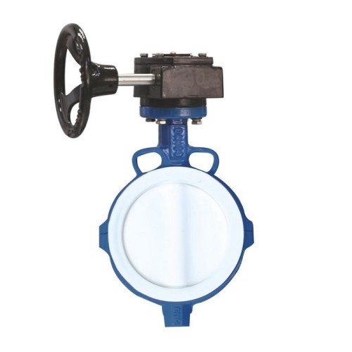 Затвор с чугунным диском и редуктором межфланцевый 2,5 МПа EPDM VP4458 Tecofi 200 мм в Уфе