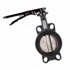 Затвор ручной с нержавеющий диском и рукояткой межфланцевый 1,6 МПа EPDM EURO Benarmo 300 мм