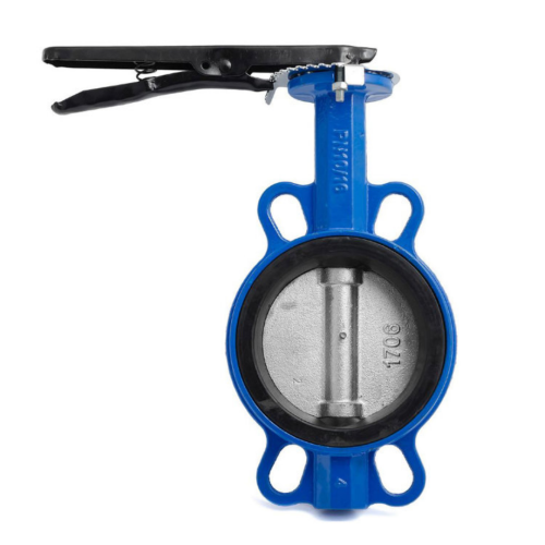 Затвор ручной со стальный диском и рукояткой межфланцевый 1,6 МПа EPDM VP5445S GGG50 Tecofi 150 мм в Уфе