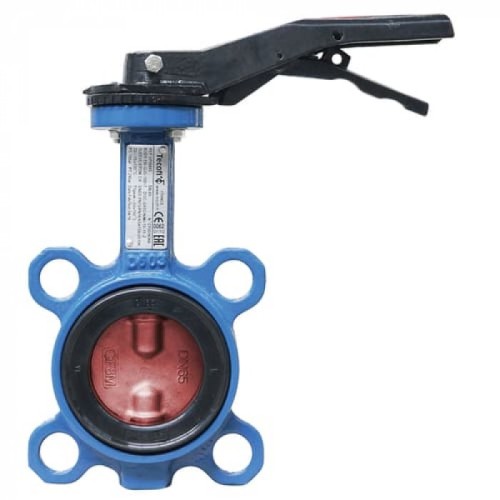 Затвор ручной с нержавеющий диском и рукояткой межфланцевый 1,6 МПа EPDM R59W GG25 Giacomini 80 мм в Уфе